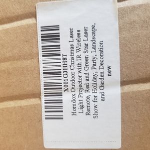 Homeowners outdoor Christmas laser